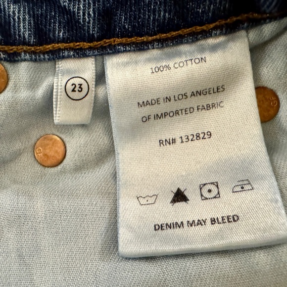 GRLFRIEND- Denim Cut off Shorts - Size 23 - Picture 7 of 11